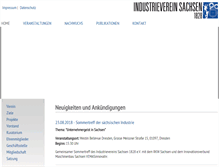 Tablet Screenshot of industrieverein.org
